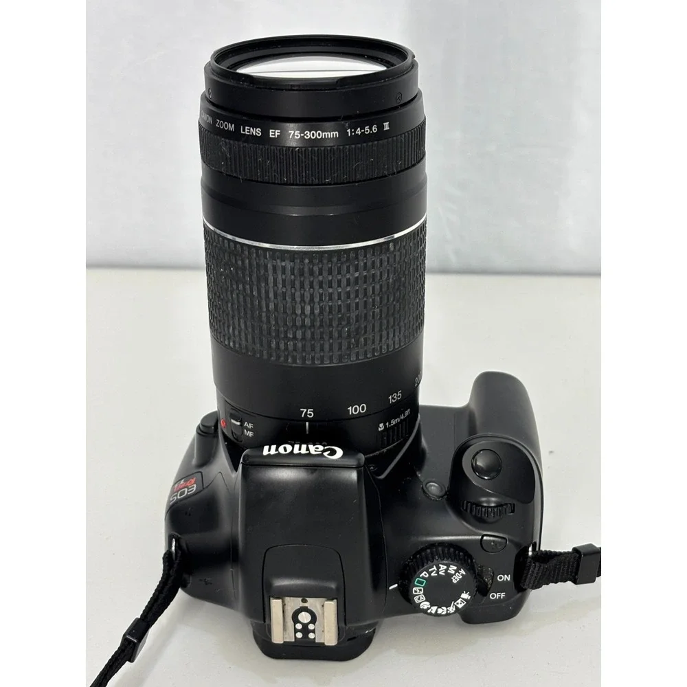 Canon EOS Rebel T3 12.2 MP DSLR Camera W/Telephoto Zoom Lens & Battery Black